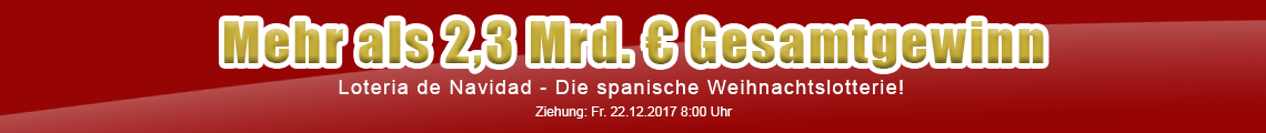 Spanische Weihnachtslotterie Banner spanische Weihnachtslotterie